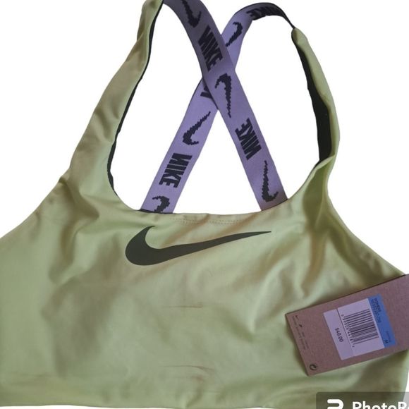 NIKE Swim Essential Volt Yellow Bikini 2 Piece Bathing Suit - Picture 3 of 10